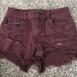 American Eagle Size 0 festival shorts